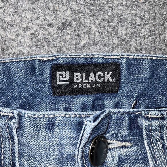 CJ BLACK Premium Jeans Mens Size 28 Blue Denim Skinny Flex Zipper Accents Moto - Picture 3 of 13